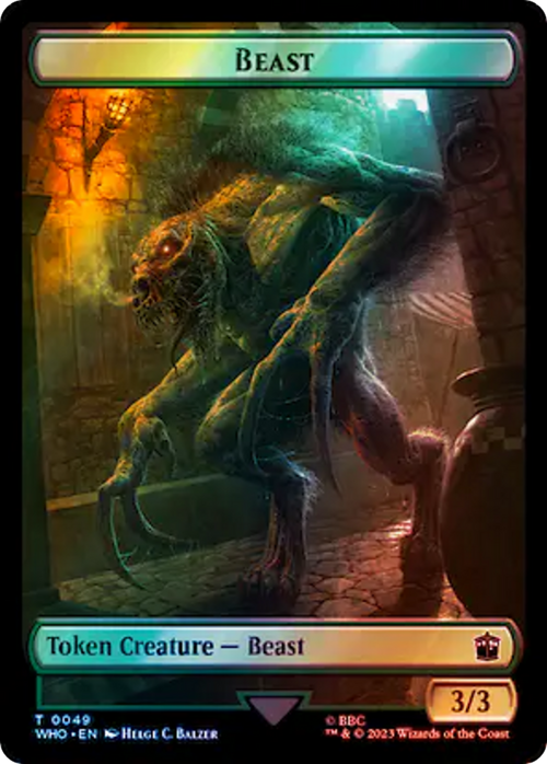 Beast (TWHO-049) - Doctor Who Tokens Foil