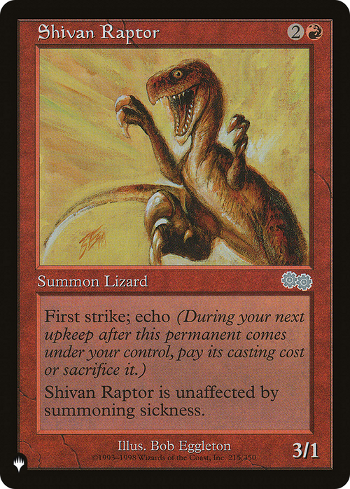 Shivan Raptor (LIST-215/350) - The List