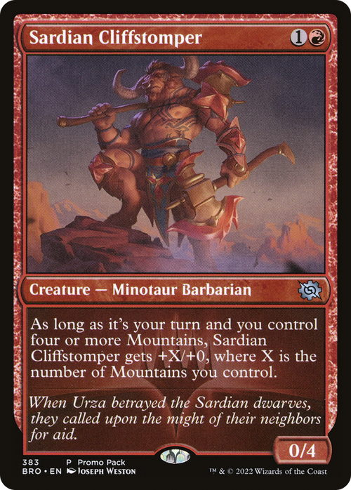 Sardian Cliffstomper (PPBRO-383) - The Brothers' War