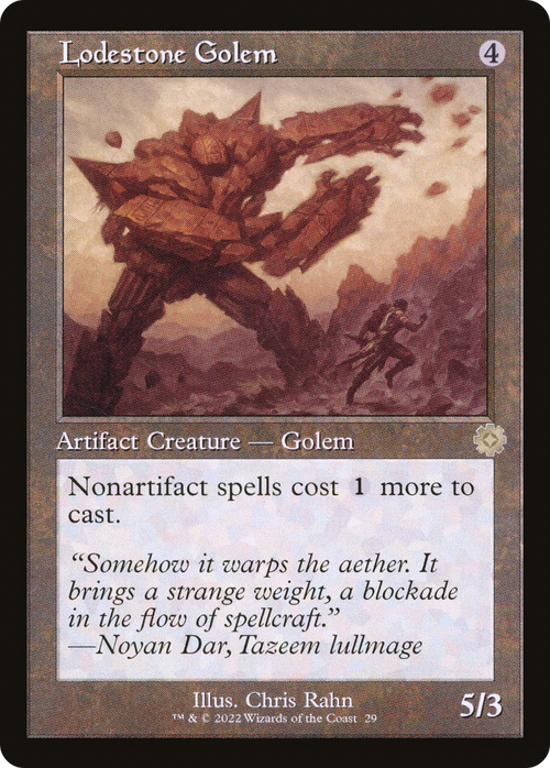 Lodestone Golem (BRR-029) - The Brothers' War Retro Artifacts Foil