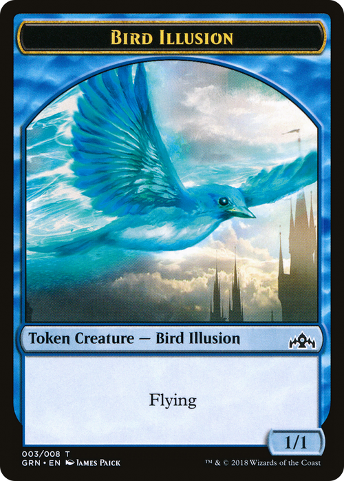 Bird Illusion Token (GRN-003) - Guilds of Ravnica Tokens