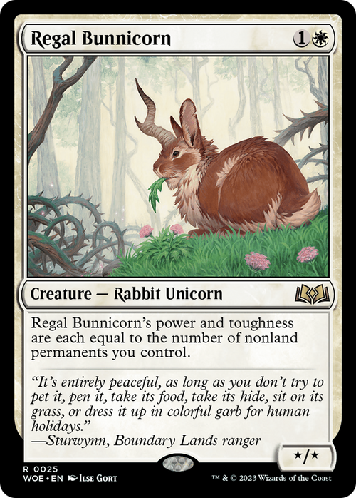 Regal Bunnicorn (WOE-025) - Wilds of Eldraine