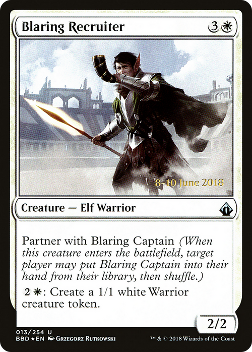 Blaring Recruiter (LARP-13S) - Battlebond Promos Foil