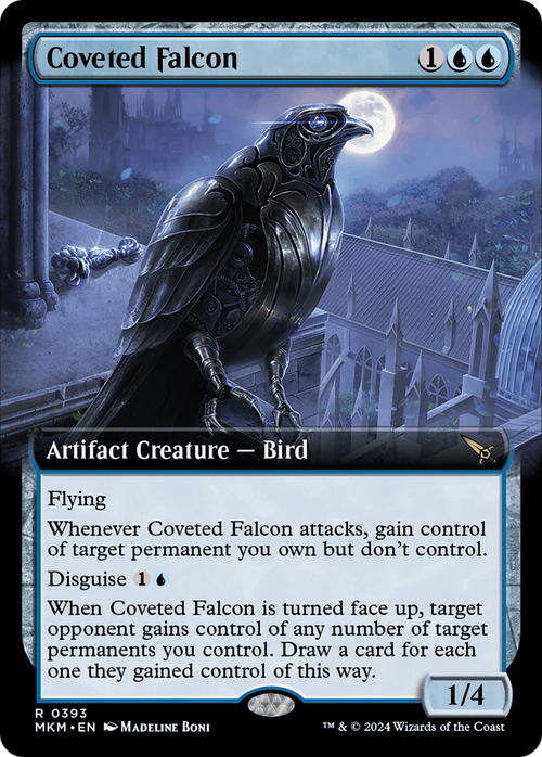 Coveted Falcon (Extended Art) (MKM-393) - Murders at Karlov Manor: (Extended Art)
