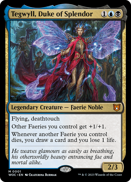 Tegwyll, Duke of Splendor (WOC-001) - Wilds of Eldraine Commander Foil