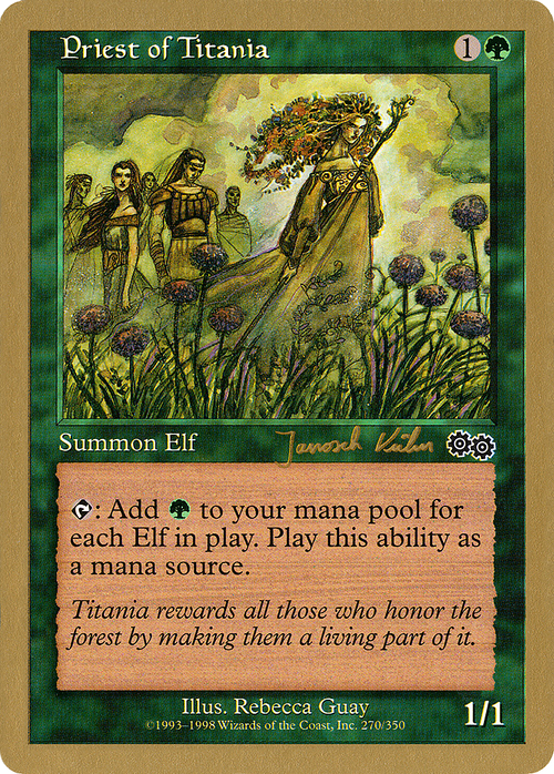 Priest of Titania - 2000 Janosch Kuhn (USG) (WCD-) - World Championship Decks 2000