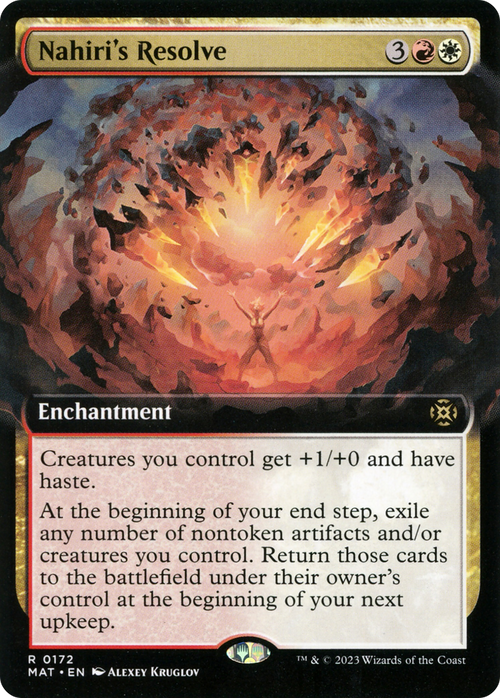 Nahiri's Resolve (Extended Art) (MAT-172) - March of the Machine: The Aftermath: (Extended Art) Foil