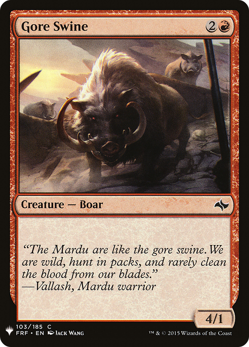 Gore Swine (LIST-FRF-103) - The List