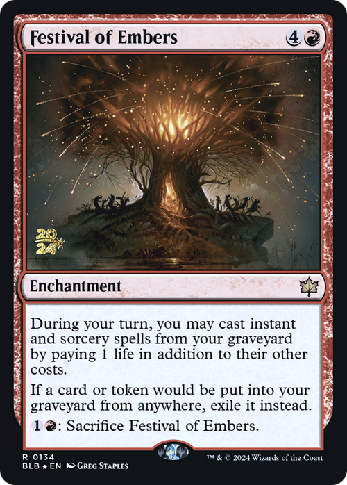 Festival of Embers (PRE-134) - Bloomburrow Promos Foil