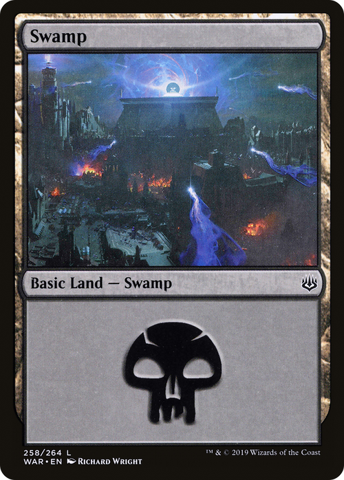 Swamp (258) (WAR-258) - War of the Spark Foil