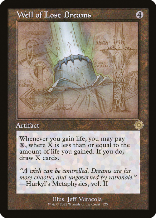 Well of Lost Dreams (Schematic) (BRR-125) - The Brothers' War Retro Artifacts Foil