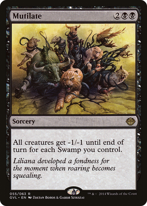 Mutilate (DD3-055) - Duel Decks Anthology: Garruk vs. Liliana