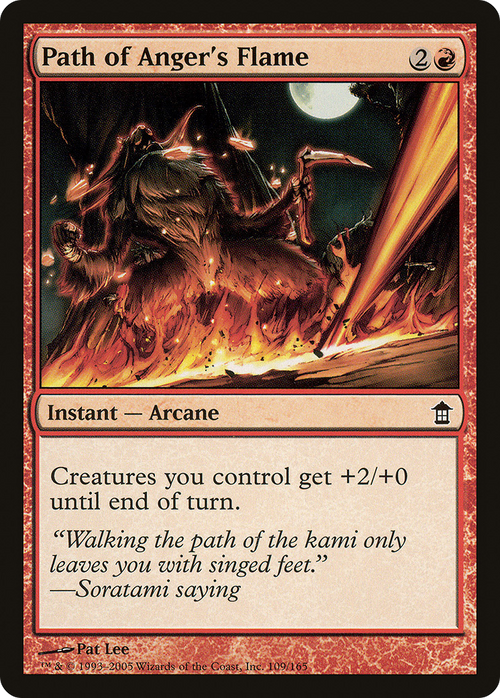 Path of Anger's Flame (SOK-109) - Saviors of Kamigawa Foil