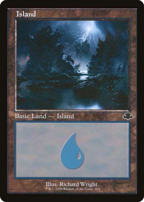 Island (405) (Retro Frame) (DMR-405) - Dominaria Remastered Foil