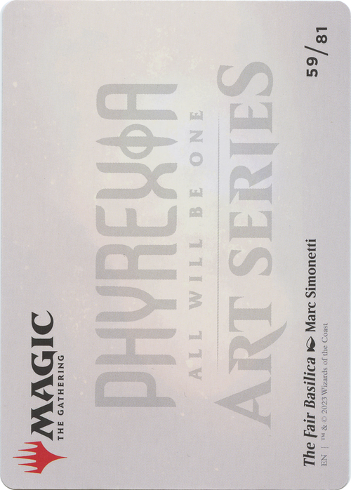 The Fair Basilica // The Fair Basilica (AONE-059) - Phyrexia: All Will Be One Art Series (Borderless)