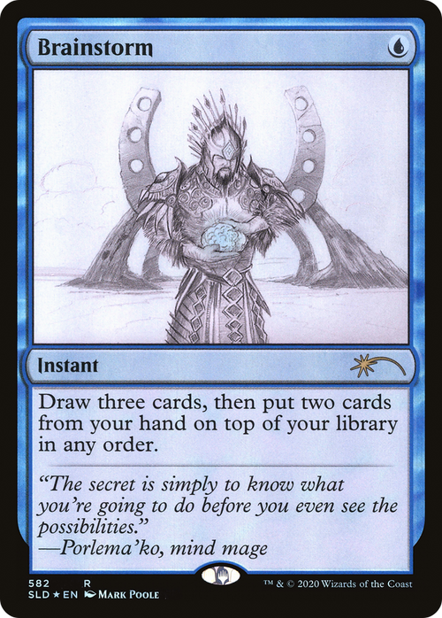 Brainstorm (582) (Sketch Showcase) (SLD-582) - Secret Lair Drop Foil