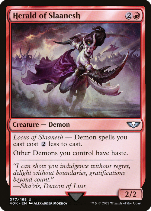 Herald of Slaanesh (40K-077) - Warhammer 40,000 Commander