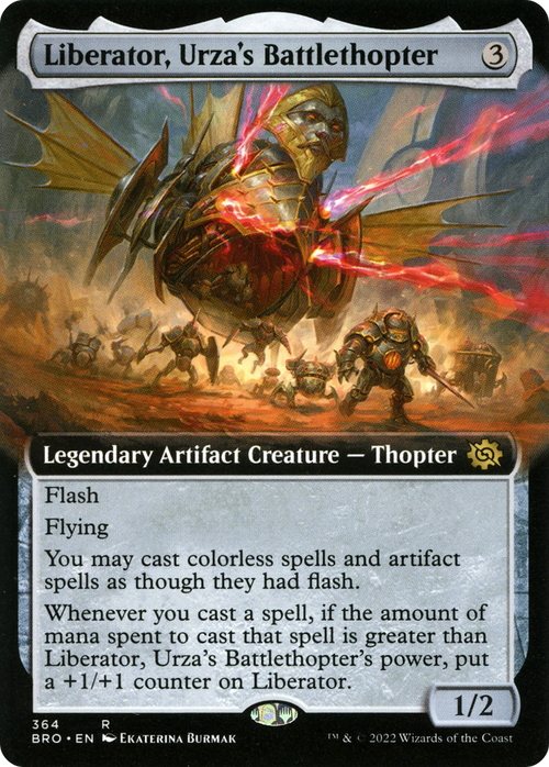 Liberator, Urza's Battlethopter (Extended Art) (BRO-364) - The Brothers' War: (Extended Art)