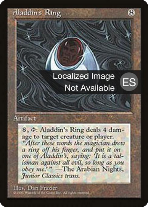 Aladdin's Ring (4BB-) - Fourth Edition Foreign Black Border