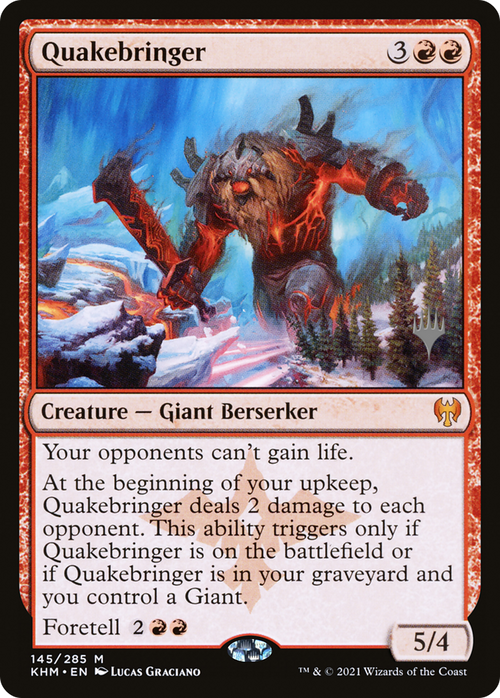 Quakebringer (PPKHM-145P) - Kaldheim Promos Foil