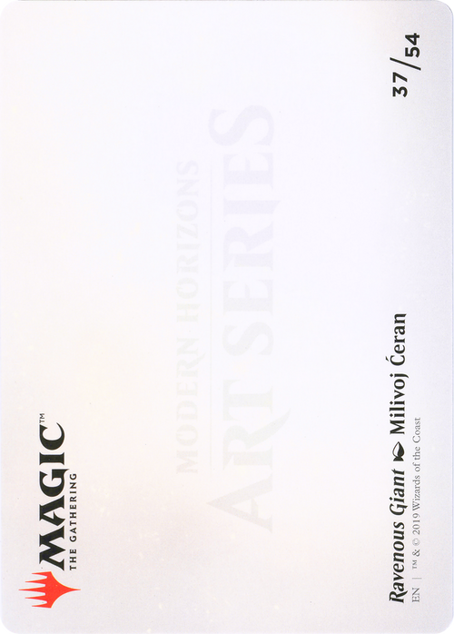 Ravenous Giant // Ravenous Giant (AMH1-037) - Modern Horizons Art Series (Borderless)