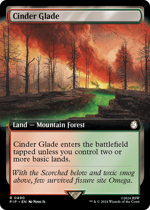 Cinder Glade (Extended Art) (PIP-490) - Fallout: (Extended Art) Foil