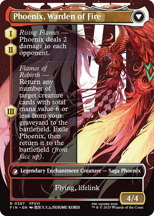 Joshua, Phoenix's Dominant (Borderless) (FIN-397) - FINAL FANTASY: (enchantment) Foil