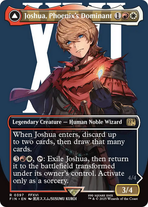 Joshua, Phoenix's Dominant (Borderless) (FIN-397) - FINAL FANTASY: (enchantment)