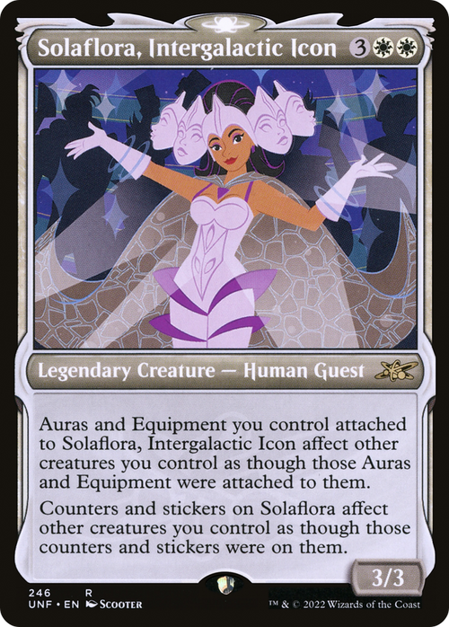 Solaflora, Intergalactic Icon (Showcase) (UNF-246) - Unfinity: (Showcase) Foil