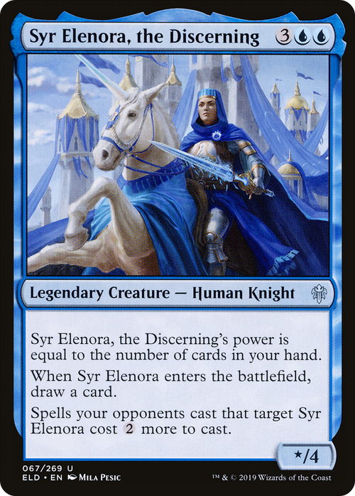 Syr Elenora, the Discerning (ELD-067) - Throne of Eldraine Foil