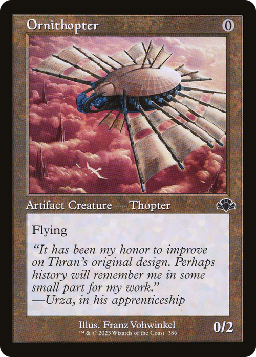 Ornithopter (Retro Frame) (DMR-386) - Dominaria Remastered Foil