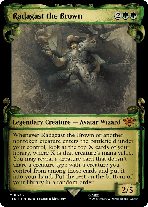 Radagast the Brown (Showcase Scrolls) (LTR-635) - The Lord of the Rings: Tales of Middle-earth: (Showcase)