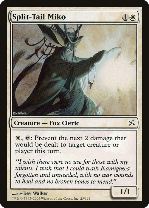 Split-Tail Miko (BOK-023) - Betrayers of Kamigawa