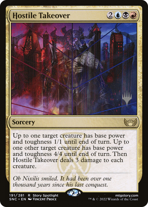 Hostile Takeover (PPSNC-191) - Streets of New Capenna Promos