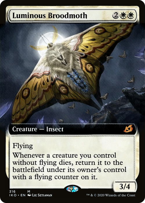 Luminous Broodmoth (Extended Art) (IKO-316) - Ikoria: Lair of Behemoths: (Extended Art) Foil