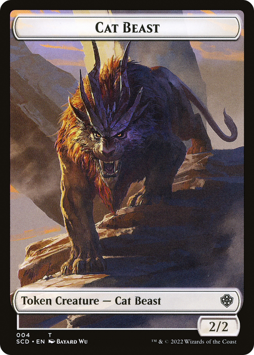 Cat Beast (TSCD-004) - Starter Commander Deck Tokens