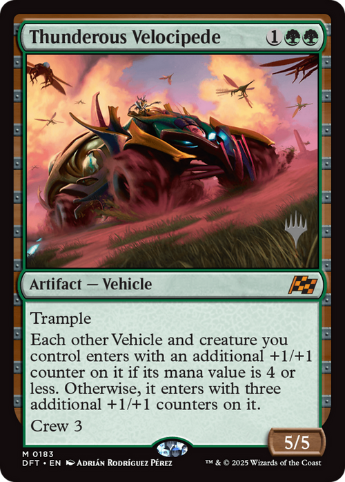 Thunderous Velocipede (PPDFT-183P) - Promo Pack: Aetherdrift Foil