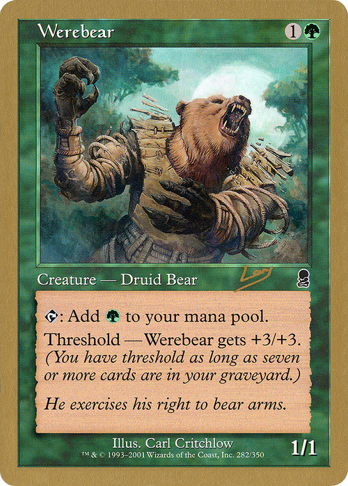 Werebear - 2002 Raphael Levy (ODY) (WCD-) - World Championship Decks 2002
