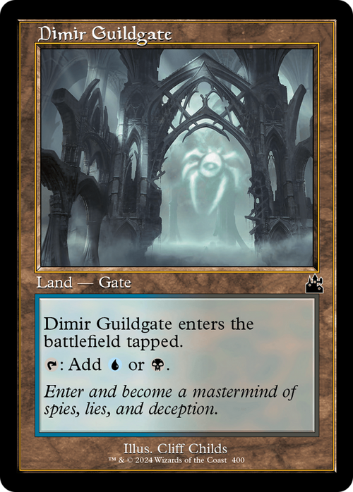 Dimir Guildgate (Retro Frame) (RVR-400) - Ravnica Remastered