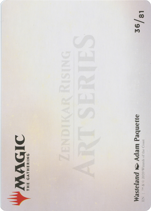 Wasteland // Wasteland (AZNR-036) - Zendikar Rising Art Series (Borderless)