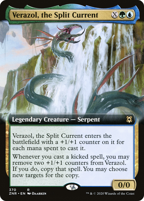 Verazol, the Split Current (Extended Art) (ZNR-370) - Zendikar Rising: (Extended Art) Foil
