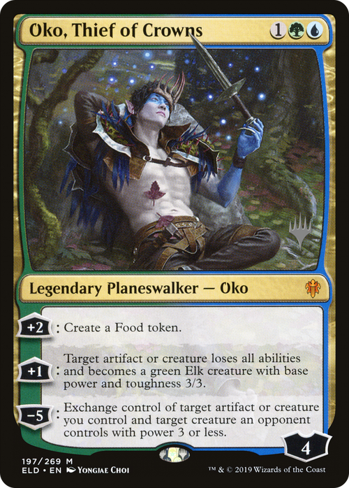 Oko, Thief of Crowns (PPELD-197P) - Throne of Eldraine Promos