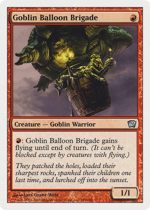 Goblin Balloon Brigade (9ED-189) - 9th Edition Foil
