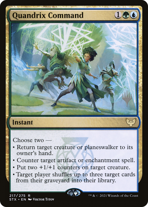 Quandrix Command (PPSTX-217P) - Strixhaven: School of Mages Promos Foil