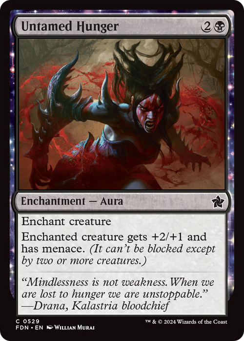 Untamed Hunger (FDN-529) - Foundations: (enchantment)