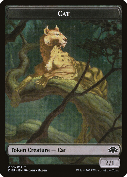 Cat (TDMR-003) - Dominaria Remastered Tokens Foil