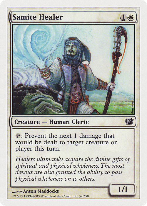 Samite Healer (9ED-039) - 9th Edition
