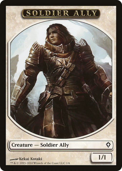 Soldier Ally Token (WWK-001) - Worldwake Tokens