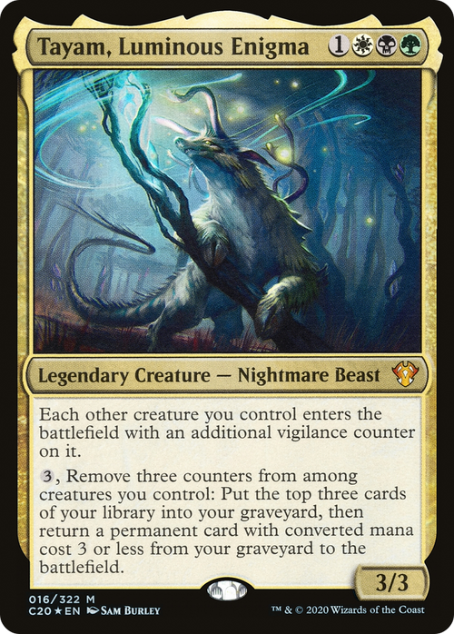 Tayam, Luminous Enigma (C20-016) - Commander 2020