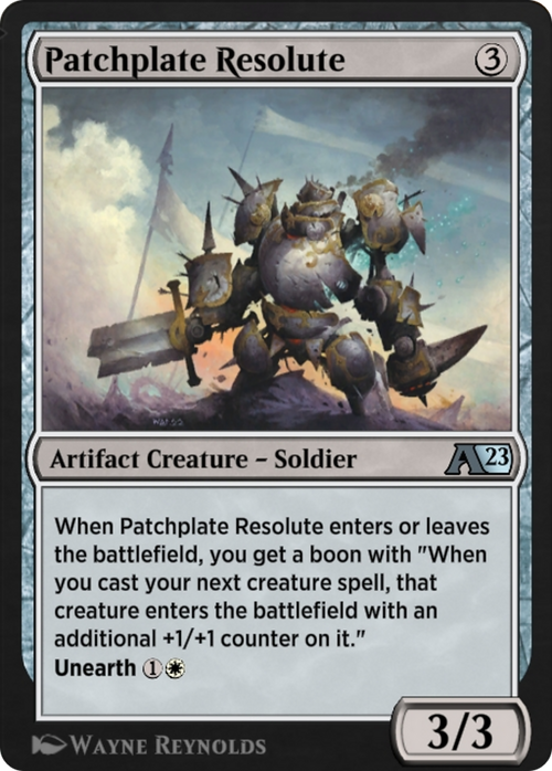 Patchplate Resolute (YBRO-028) - Alchemy: The Brothers' War